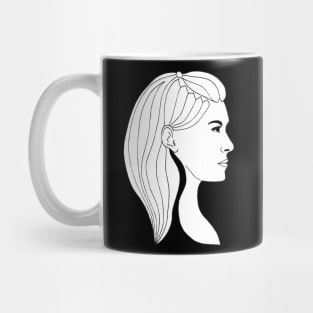 the face lineart Mug